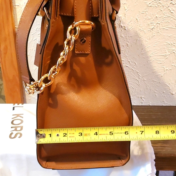 MICHAEL Michael Kors Women's Hamilton East/West Satchel Bag, Luggage, One Size - Picture 8 of 16